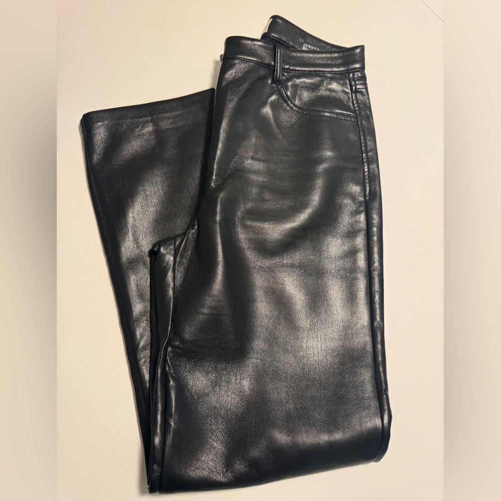 Black Leather Pants